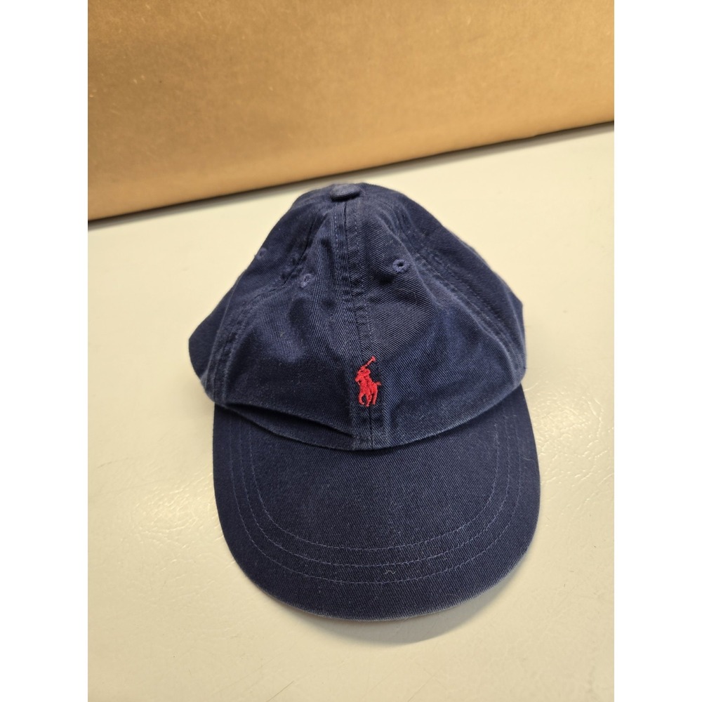Polo Ralph Lauren Kids Toddler Hat Red Blue Pony Baseball Cap One Size Elastic